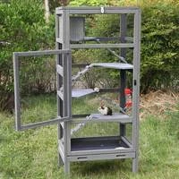 Mia's Pet Supply Large Wooden Guinea Pig Cage Rabbit Houses & Accessories