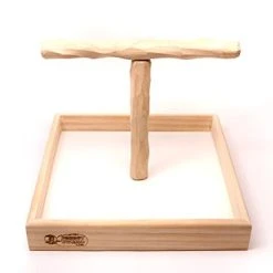 Mia's Pet Supply Parrot T Perch Stand Lg