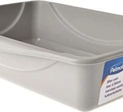 Mia's Pet Supply Petmate Open Cat Litter Box, Blue Mesa/Mouse Grey, Hygiene
