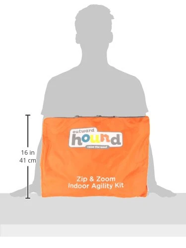 Outward Hound ZipZoom Indoor Dog Agility Training Kit for Dogs - Fun & Interactive Pet Training Set 6 Mia's Pet Supply Outward Hound ZipZoom Indoor Dog Agility Training For Dogs : Outward Hound