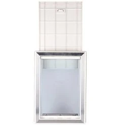 Mia's Pet Supply : BarksBar Large Plastic Dog Door With Aluminum Lining Houses, Pens & Crates