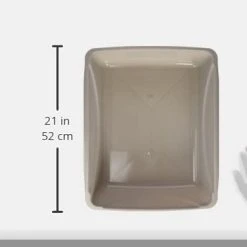 Mia's Pet Supply Petmate Open Cat Litter Box, Blue Mesa/Mouse Grey, Hygiene