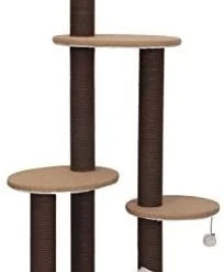 Mia's Pet Supply Cat Toys PetPals Clement - Fleece Multi-Level Cat Tree