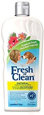 Mia's Pet Supply Fresh N Clean Oatmeal & Baking Soda Shampoo for Dogs & Cats, 18 Oz - Gentle & Hypoallergenic 1 Mia's Pet Supply Hygiene Fresh N Clean Oatmeal & Baking Soda Shampoo, 18 Oz. :