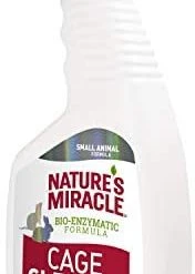 Nature's Miracle Cage Cleaner 24 Fl Oz - Small Animal Formula | Rabbit & Small Pet Accessories 9 Mia's Pet Supply Nature's Miracle Cage Cleaner 24 Fl Oz, Small Animal Formula,
