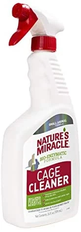 Nature's Miracle Cage Cleaner 24 Fl Oz - Small Animal Formula | Rabbit & Small Pet Accessories 4 Mia's Pet Supply Nature's Miracle Cage Cleaner 24 Fl Oz, Small Animal Formula,