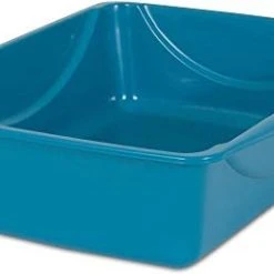Mia's Pet Supply Petmate Open Cat Litter Box, Blue Mesa/Mouse Grey, Hygiene