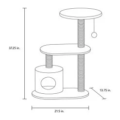 Mia's Pet Supply TRIXIE Casta Cat Tree With Condo