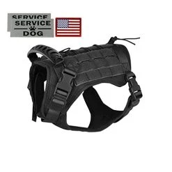 Mia's Pet Supply Leashes And Harness Tactical Service Dog Vest Harness