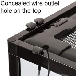 Mia's Pet Supply REPTI ZOO 34 Gallon Large Reptile Glass Terrarium Tank