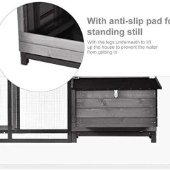 Mia's Pet Supply PawHut Large 100" Solid Wood Deluxe Outdoor Chicken Coop - Durable & Spacious Chicken Cage 13 Mia's Pet Supply PawHut Large 100