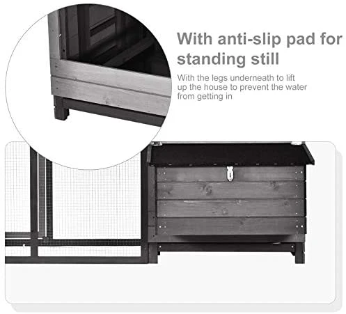 Mia's Pet Supply PawHut Large 100" Solid Wood Deluxe Outdoor Chicken Coop - Durable & Spacious Chicken Cage 5 Mia's Pet Supply PawHut Large 100" Solid Wood Deluxe Outdoor Chicken Coop Chicken Coop Cages