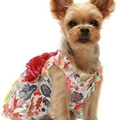 Mia's Pet Supply Apparel Fitwarm Flower Dog Dress For Pet Clothes