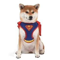 Mia's Pet Supply Apparel DC Comics For Pets Superman Dog Harness