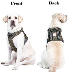 Mia's Pet Supply FIVEWOODY Tactical Dog Training Harness No Pulling Front Clip Leashes And Harness