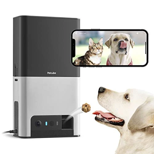 Petcube Bites 2 Wi-Fi Pet Camera with Treat Dispenser & Alexa Built-in - Interactive Dog Toy & Monitor 1 Mia's Pet Supply Petcube Bites 2 Wi-Fi Pet Camera With Treat Dispenser & Alexa Built-in Dog Toys