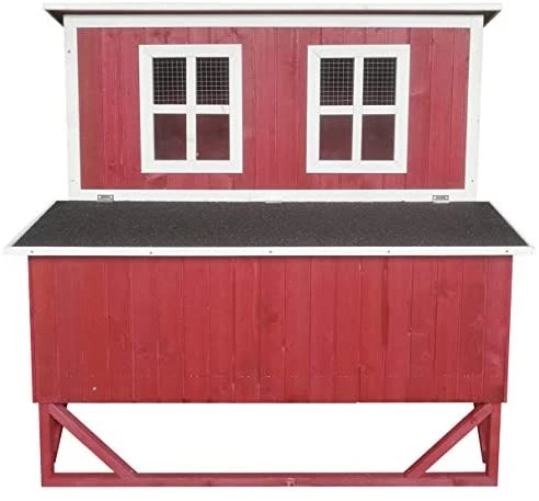 Mia's Pet Supply Omitree Large Wooden Chicken Coop for 4-8 Chickens - Durable Backyard Hen House 2 Mia's Pet Supply Omitree Large Wood Backyard Chicken Coop Hen House 4-8 Chickens