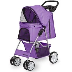 Mia's Pet Supply Travel Paws & Pals 4 Wheeler Elite Jogger Pet Stroller