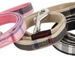 Mia's Pet Supply Puppia Authentic Junior Lead, Medium, Beige Leashes And Harness