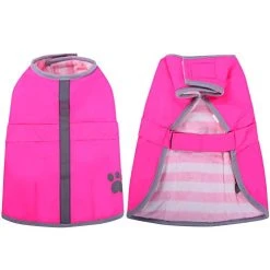 Mia's Pet Supply Loft Reversible Winter Fleece Pet Vest Waterproof Dog Jacket Apparel
