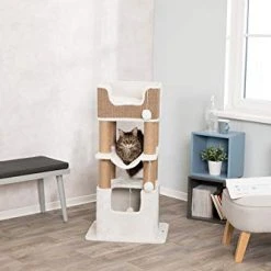 TRIXIE Lucano Cat Tower with Scratching Posts & Condo - Affordable Cat Furniture for Play & Rest 7 Mia's Pet Supply TRIXIE Lucano Cat Tower With Scratching Posts, Condo