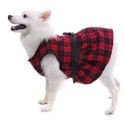 Mia's Pet Supply Plaid Fleece Dog Jacket for Large Dogs - Cozy & Stylish Apparel 16 Mia's Pet Supply Apparel Plaid Fleece Dress Dog Jacket For Large Dogs