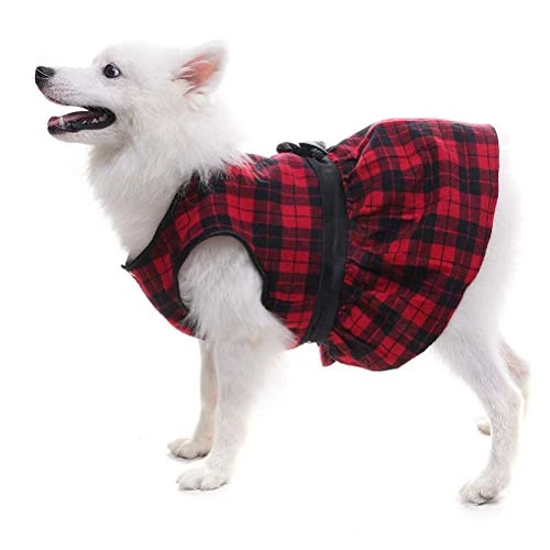 Mia's Pet Supply Plaid Fleece Dog Jacket for Large Dogs - Cozy & Stylish Apparel 8 Mia's Pet Supply Apparel Plaid Fleece Dress Dog Jacket For Large Dogs