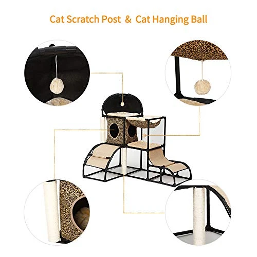 Mia's Pet Supply Cat Tree for Large Cats - Super Stable Cat Furniture with Scratching Posts & Perches 4 Mia's Pet Supply Cat Tree For Large Cats Super Stable Cat Furniture