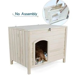 Mia's Pet Supply Petsfit Portable Wooden Dog House Houses, Pens & Crates