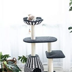 Mia's Pet Supply Ace - PetPals Cat Tree & Cat Condo-Four Level Perch & Condo Lounger Cat Toys