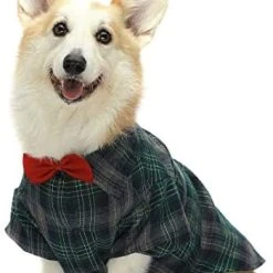 Mia's Pet Supply Fitwarm Cotton Plaid Dog Shirts For Pet Clothes Apparel