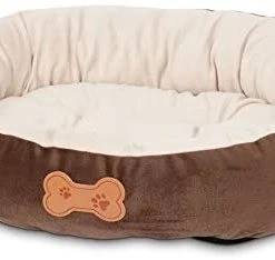Mia's Pet Supply Aspen Pet Oval Cuddler Pet Bed Bedding