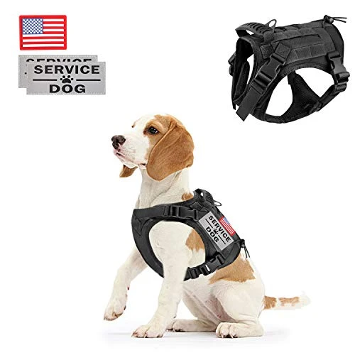 Mia's Pet Supply Tactical Dog Vest Harness & Leash Set - Durable, Adjustable, Reflective for Safety 11 Mia's Pet Supply Leashes And Harness Tactical Service Dog Vest Harness