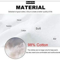 Mia's Pet Supply Chol&Vivi Dog Shirts Clothes, Dog Clothes T Shirt Vest Soft And Thin, 2pcs Blank Shirts Apparel