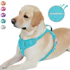 Mia's Pet Supply No Pull Dog Harness Front Clip Heavy Duty Reflective Easy Control Handle For Large Dog Leashes And Harness
