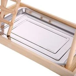 Mia's Pet Supply : QBLEEV Parrot Wood Stand Perch Bird Playstand Playground