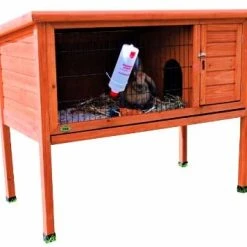 Mia's Pet Supply 1-Story Rabbit Hutch, 1-Story Rabbit Hutch, Large: Garden & Outdoor Rabbit Houses & Accessories