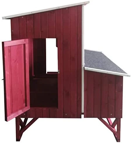 Mia's Pet Supply Omitree Large Wooden Chicken Coop for 4-8 Chickens - Durable Backyard Hen House 4 Mia's Pet Supply Omitree Large Wood Backyard Chicken Coop Hen House 4-8 Chickens