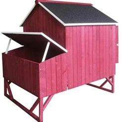 Mia's Pet Supply Chicken Coop Cages Omitree Deluxe Large Backyard Wood Chicken Coop Hen House 4-8 Chickens