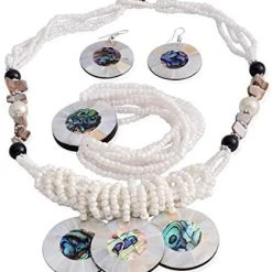 Mia's Pet Supply Mia's Fashion Jewelry Shop LC Delivering Joy Stainless Steel Seed Bead Bracelet Dangle Earrings Necklace Costume