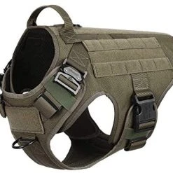 Mia's Pet Supply ICEFANG Tactical Dog Harness With 2X Metal Buckle, Leashes And Harness