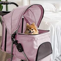 Mia's Pet Supply Travel Paws & Pals 4 Wheeler Elite Jogger Pet Stroller