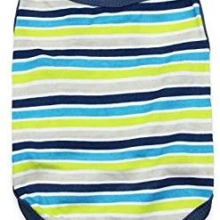 Mia's Pet Supply Dog T Shirt Pet Striped Tshirts Puppy Clothes For Small Dogs