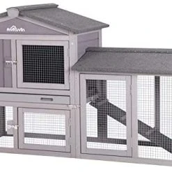 Mia's Pet Supply Aivituvin Expandable Chicken Coop Large Rabbit Hutch Rabbit Houses & Accessories