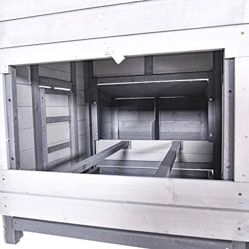 Mia's Pet Supply PawHut Large 100" Solid Wood Deluxe Outdoor Chicken Coop - Durable & Spacious Chicken Cage 9 Mia's Pet Supply PawHut Large 100" Solid Wood Deluxe Outdoor Chicken Coop Chicken Coop Cages