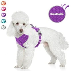 Mia's Pet Supply No Pull Dog Harness Front Clip Heavy Duty Reflective Easy Control Handle For Large Dog Leashes And Harness