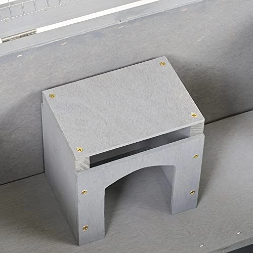 Mia's Pet Supply Wooden Rabbit House & Hamster Cage - Best Price for Small Pets 9 Mia's Pet Supply Rabbit Houses & Accessories PawHut Wooden Hamster Cage Rodent Mouse