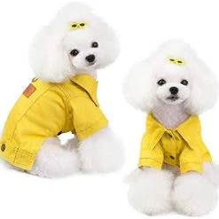 Mia's Pet Supply Vivid Dust Coat Colorful Denim Dog Jacket Apparel