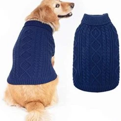 Mia's Pet Supply Turtleneck Knitted Dog Sweater Apparel