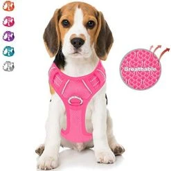 Mia's Pet Supply No Pull Dog Harness Front Clip Heavy Duty Reflective Easy Control Handle For Large Dog Leashes And Harness
